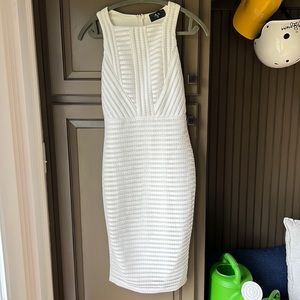 AX Paris white form fitting dress